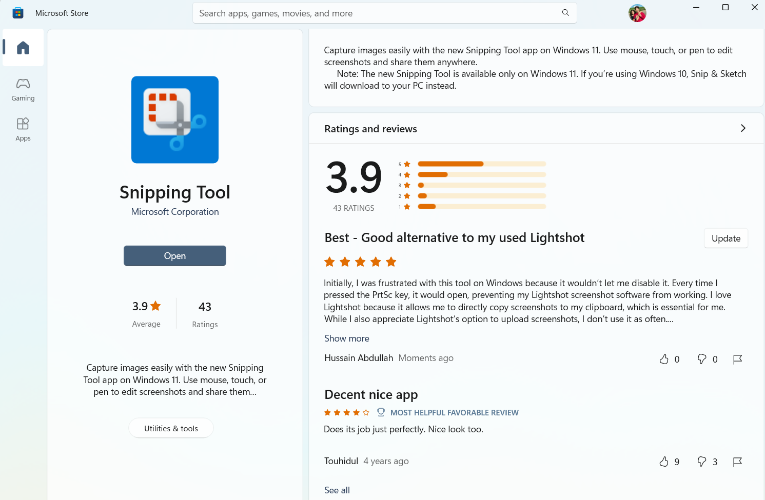 Good alternative to Lightshot in Windows 11