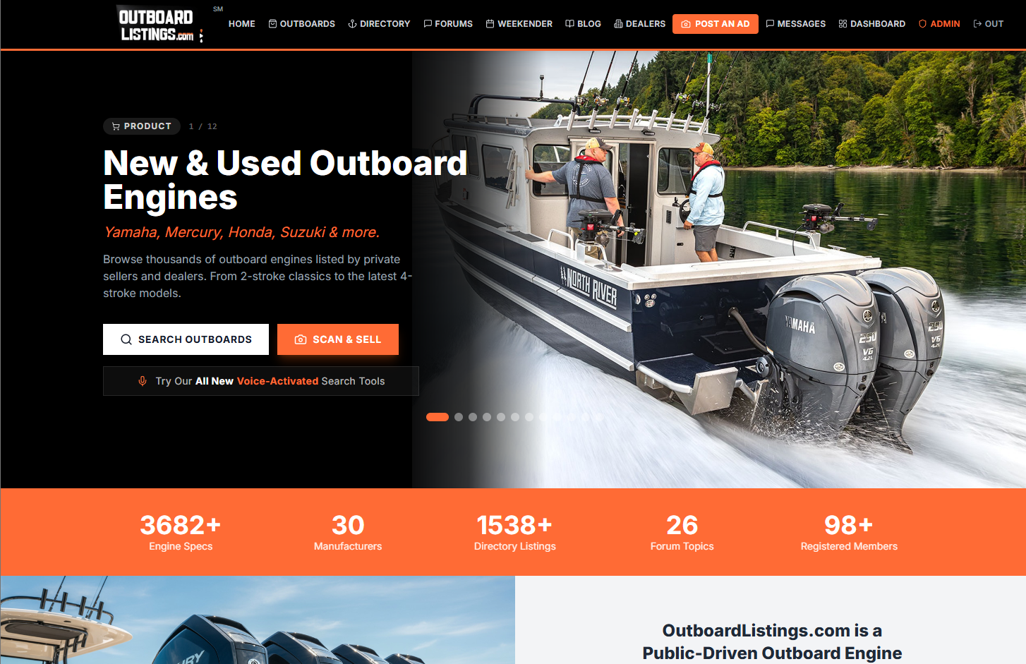 Outboard Listings website