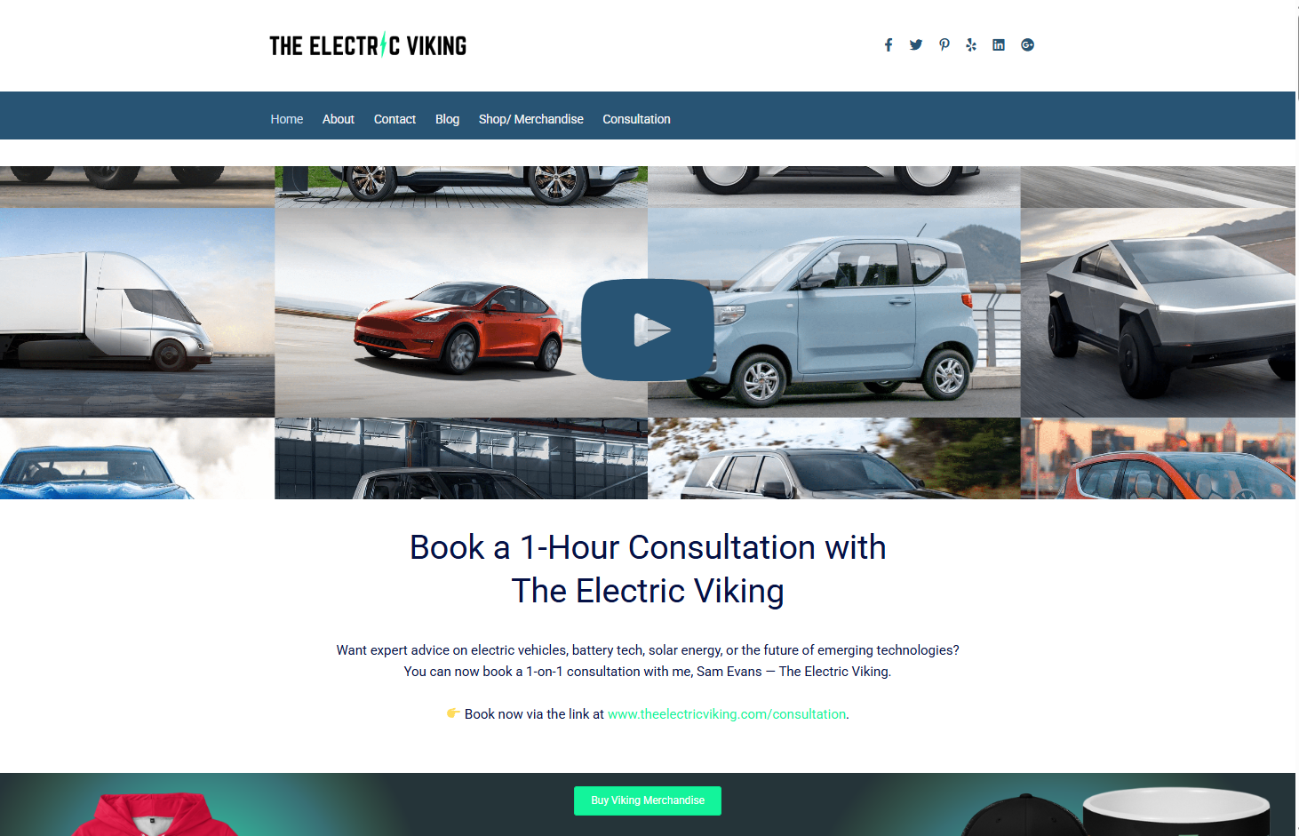 The Electric Viking website